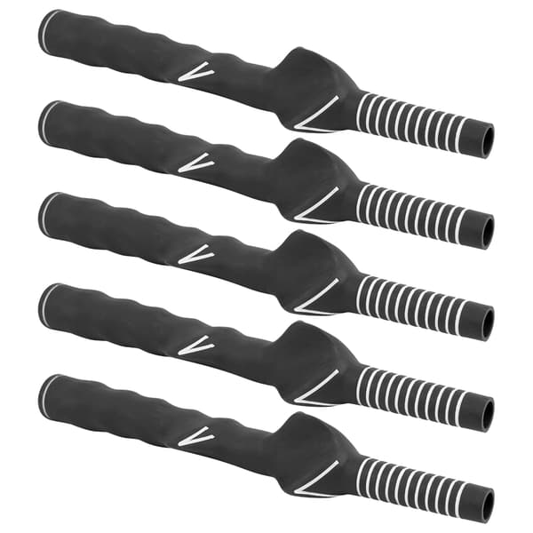 5 ST Golf Swing Club Hand Grip Rubber Beginner Training Correction Accessories Hole Diameter 12.5mm Black