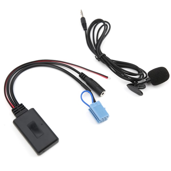 Bluetooth 5.0 AUX-kabeladapter med mikrofon til håndfri erstatning for Smart Fortwo 450 Radio