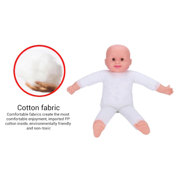 50 cm Simuleringsbabydocka Realistisk nyfödd docka Bedårande babydocka Babystorlek gosad babyleksak
