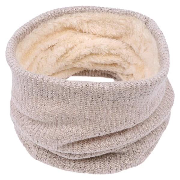 1 stk Halsærmet Børnehalsdæksel Varmt tørklæde Pullover Halsring Beige