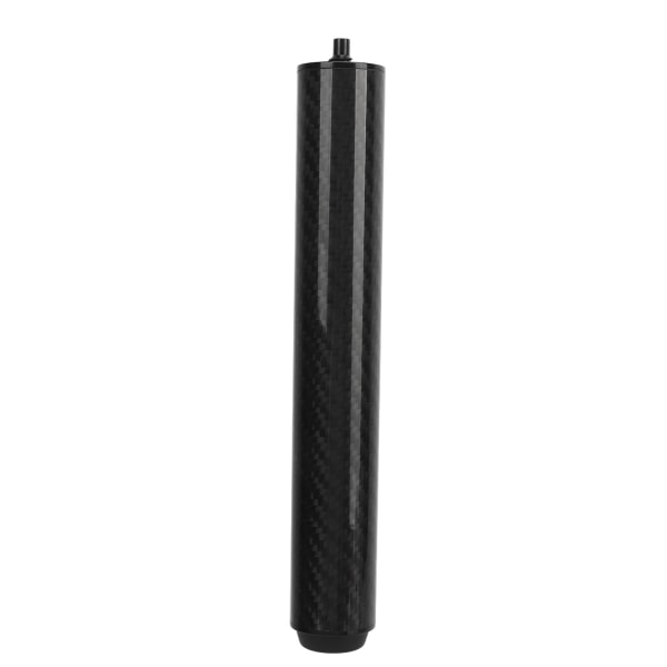 Pool Cue Extension Carbon Fiber Tube Professional Billiard Cue Extender med Bumper Svart 8 Tum