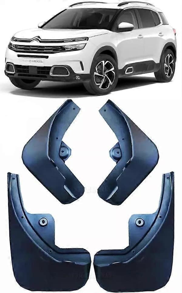 4X Sprøjtestøbte stænklapper kompatible med 2017-2024 Citroen C5 AIRCROSS
