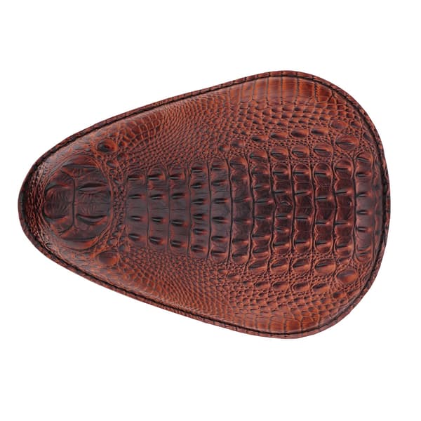 Motorcycle Leather Spring Bracket Crocodilian For Brown