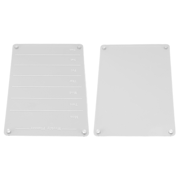 13 X 9,1 tum Magnetic Dry Erase Calendar Akryl Planering Bord Memo Board med 6 markörer för kylskåp tom tavla + Weekly Planner Board
