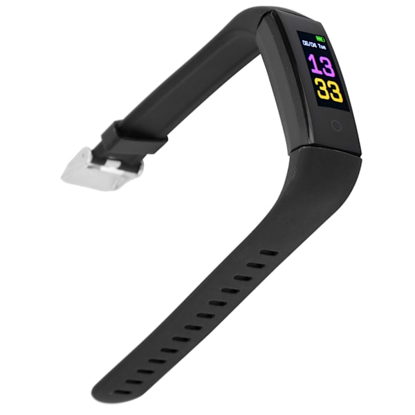Sportsarmbåndsur Multifunktionel Skridttæller Smartband Sund Fitness Management USB-opladning Sort