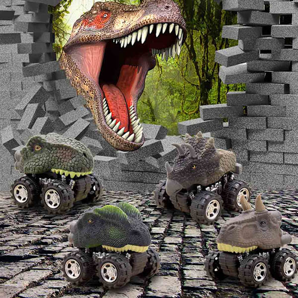 Vetoauto Dinosaurus Korkea Simulaatio Kompakti Kannettava Vetoauto Leikkiauto 7 X 5 X 6 cm