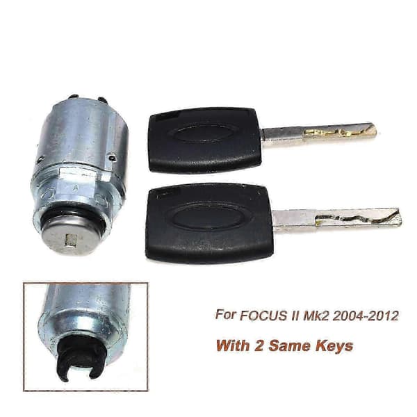 Til Ford Focus MK2 2004-2012 C-Max 2007-2010 Motorhjelmslås reparationssæt med 2 reservenøgler