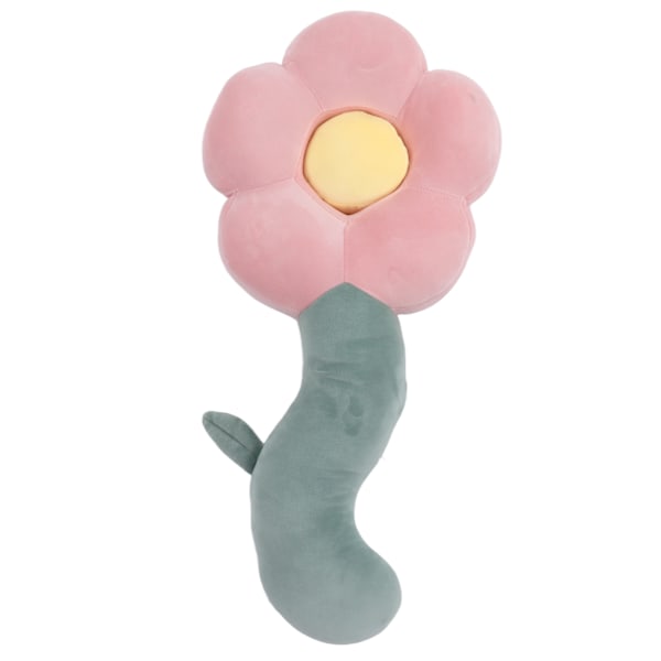 25,59 tum tecknad blomkudde Avtagbar dekorativ mjuk, fylld blomleksak för sovrum Vardagsrum Rosa