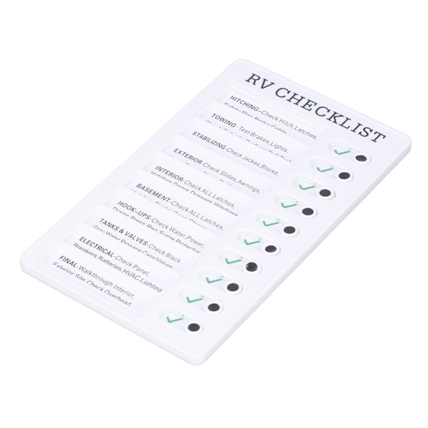 Tehtävätaulu Memo-taulut Kannettava Irrotettava ilmoitustaulu Tunne olosi mukavaksi PVC Lasten tehtävätaulu Lapsille Opi suunnittelua RV CHECKLISTA
