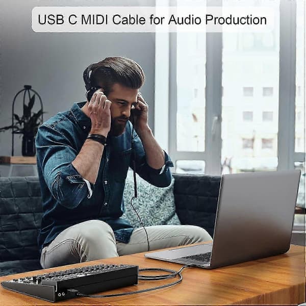 USB B till USB C skrivarkabel 1,8 m, CableCreation USB C till USB B skrivarkabel