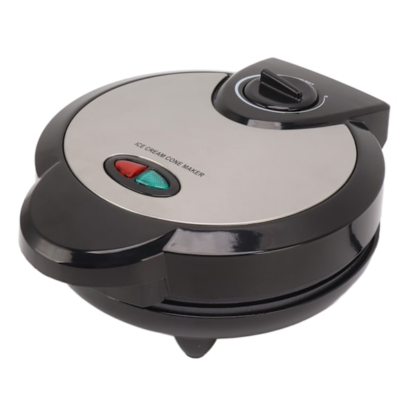 Waffle Cone Maker Nonstick Hemlagad Glasstrutsmaskin Med Shaper Roller EU-kontakt 220V