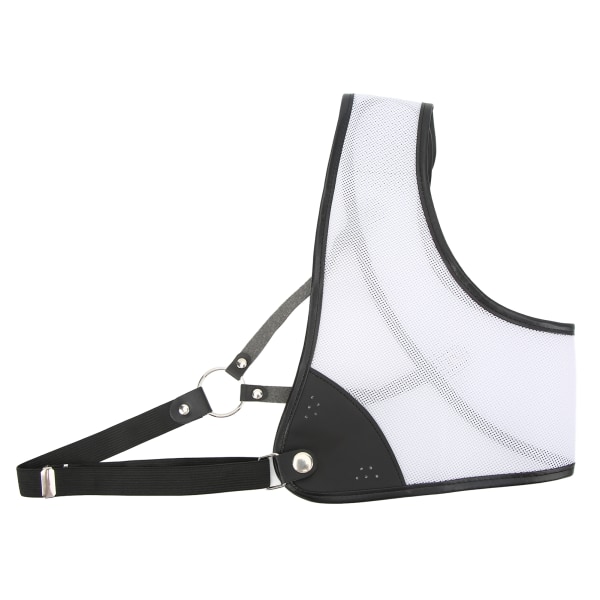 Archery Chest Guard Protector Recurve Composite Bow Competition Professional Chest Guard White M 21.5x30cm/8.5x11.8in