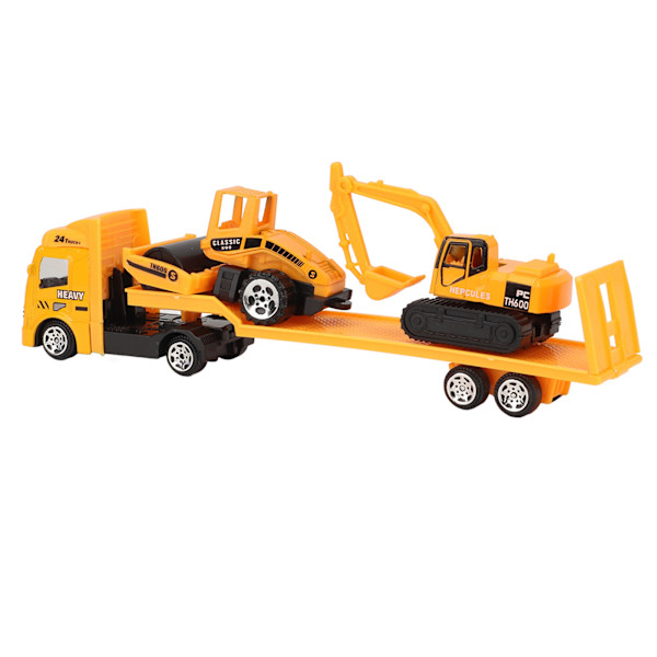 4 kpl setti 1: 64 Alloy Engineering Car Vehicle Playset Set Simulointi Rakennusperävaunu Tyyppi A