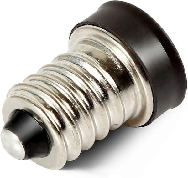 (2-pakning) E14 til E12 adapterkonverter, liten Edison-skrue europeisk sokkel (E14) til kandelaberskrue (E12) sokkelreduserer