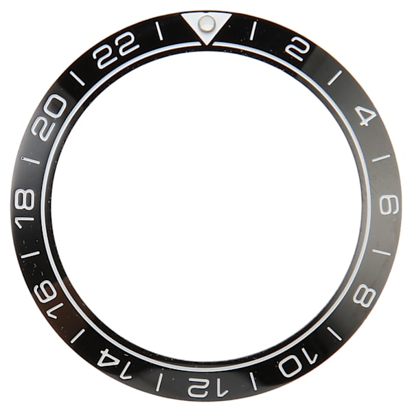Watch Bezel Insert 41,5 mm Keramisk Watch Bezel Ring Reparationstillbehör för urmakare Svart bas Vit siffra