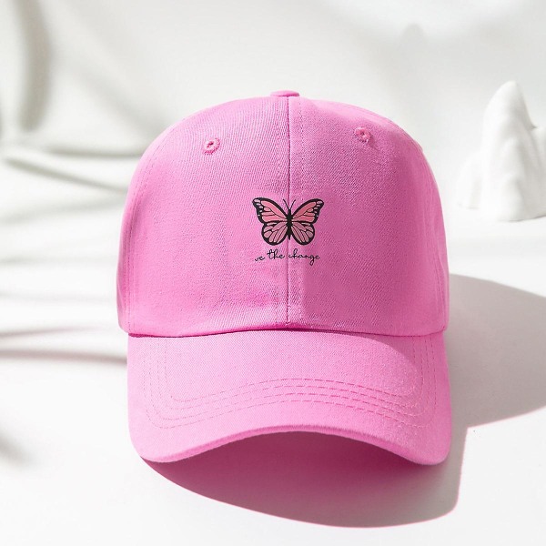 Butterfly Alphabet baseballkasket Pink