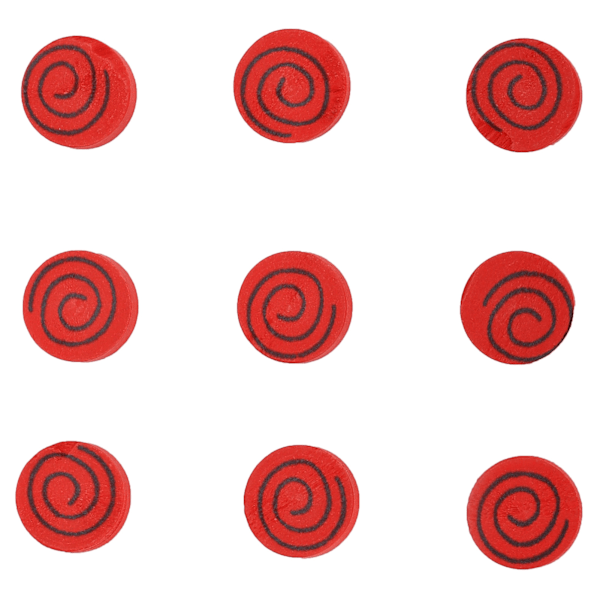 200 st Träcirklar 15mm DIY Röda Trämynt för Hantverksprojekt Brädspelsbitar Ornament