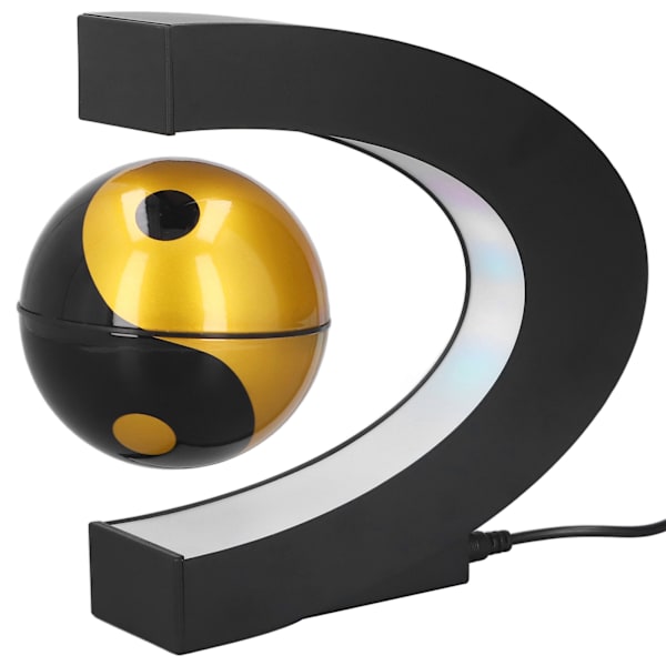 Magneettinen leijunta-koriste Yin ja Yang C-muotoinen kelluva koriste 100‑240V US-pistokkeella