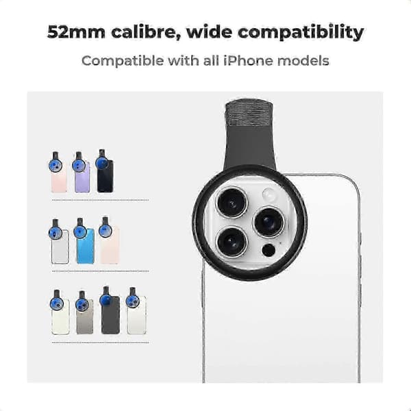 52 mm CPL-polarisaatiosuodatin puhelinpidikkeellä