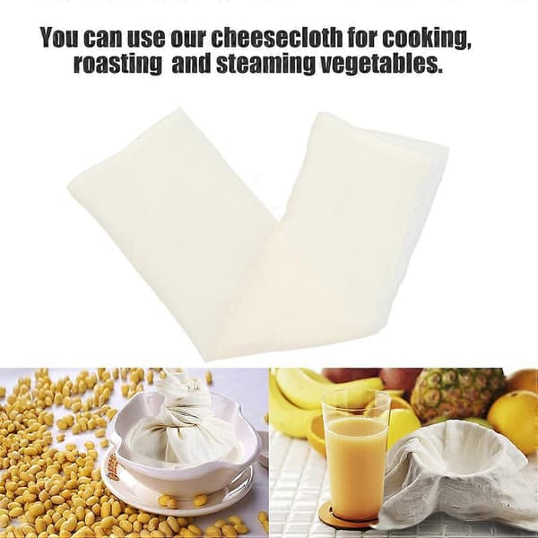Osteklæde til madlavning, silkeklæde, 2 stk bomuldsgarn Beige 50.00X50.00X0.10CM