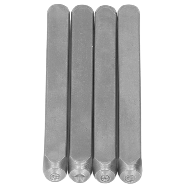 4 st Metal Stampning Premium Metall Hög Hårdhet Slitstark Hållbar Metalldesignstämplar för Plast Läder Smycken