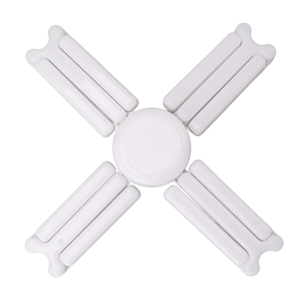 80W LED garasjetaklampe E27 justerbar LED garasjelampe 4 blader energisparende lampe 85‑265V hvit