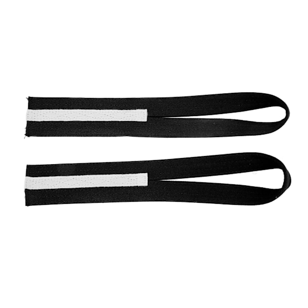 2 stk Løftende håndledsremme Canvas Anti-Slip Forbedre Styrken Sårform Vægtløftningsremme Sort