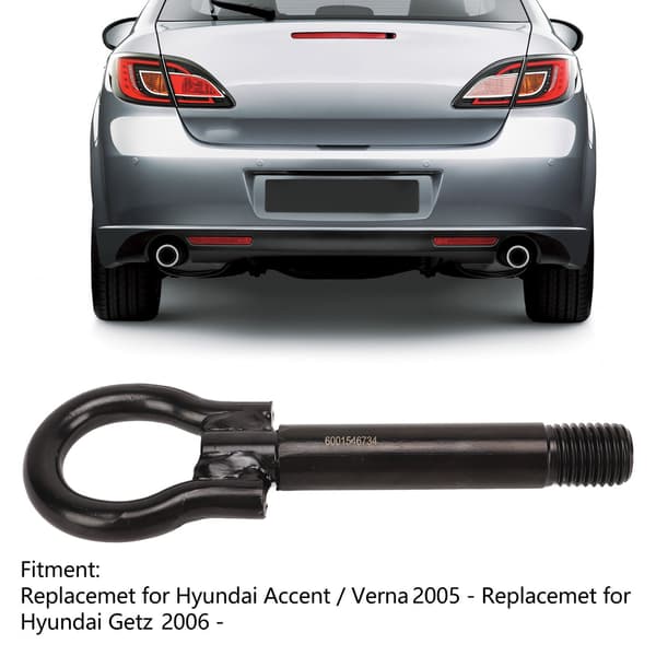 Bugseringsøje Krog 6001546734 Trailer Loop Udskiftning til Hyundai Accent Verna Sort