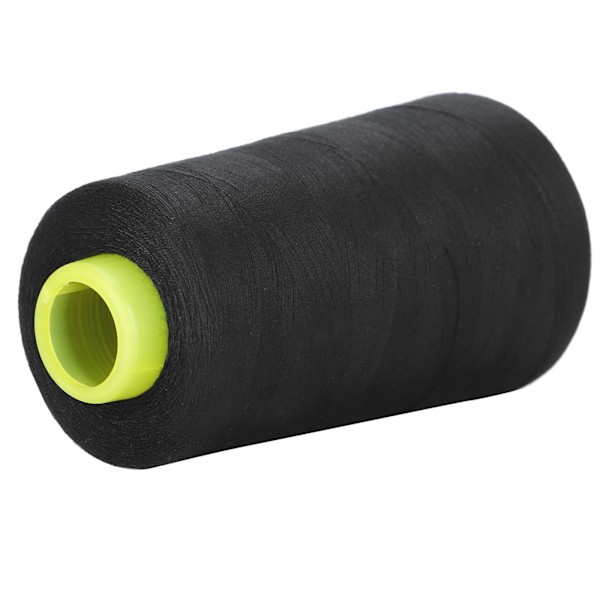 402 Polyester Sytråd 3000 Yards Handsömnadssnöre för DIY Hantverk Skrädderi Handarbete Svart