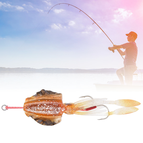 Mjukt Luminous Fiskebete UV Bläckfisk Bläckfiskbete Fiskeutrustning Tillbehör 2#