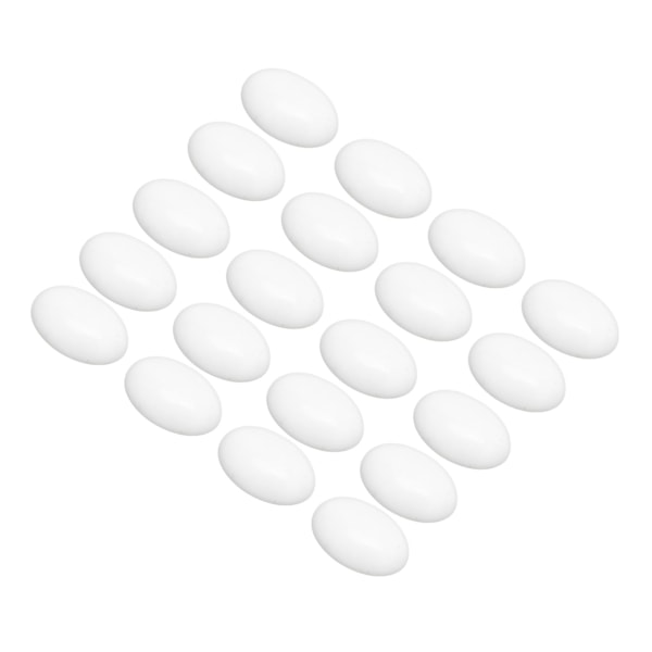 20 stk naturlige ægformede ovale cabochoner 18x13 mm smykker håndværk perler tilbehør til jul Fødselsdag Gaver sort onyx