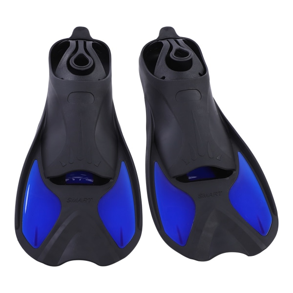 Svømmeføtter for menn og kvinner - Svømming og dykking - Åpen hæl - Justerbar snorkel - Blå - XL