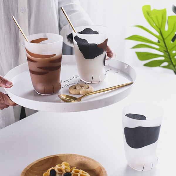 1 st Söt katttassar glas tiger tassar mugg kontor kaffemugg frukost mjölk glas kopp present
