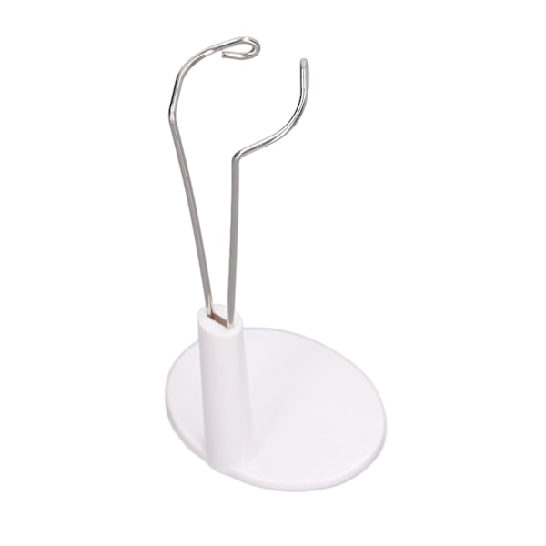 1/6 Dukkestads i plast i rustfrit stål Salon dukkestands holder til 12 tommer lang dukke hvid