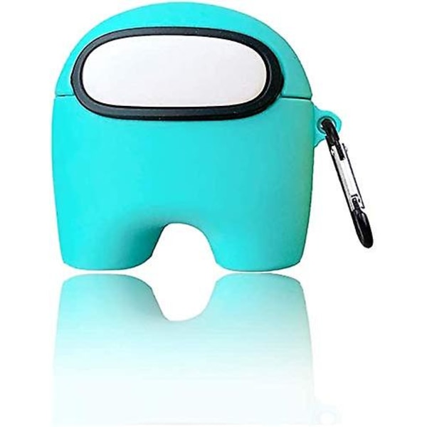 Case för Airpods Shockproof Cute med nyckelring Blue Suit for AirPods1/2