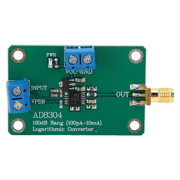 RF-logaritminen detektori Logaritminen vahvistin Kertoimen detektorimoduuli 160dB 100pA-10mA 1,6mm PCB
