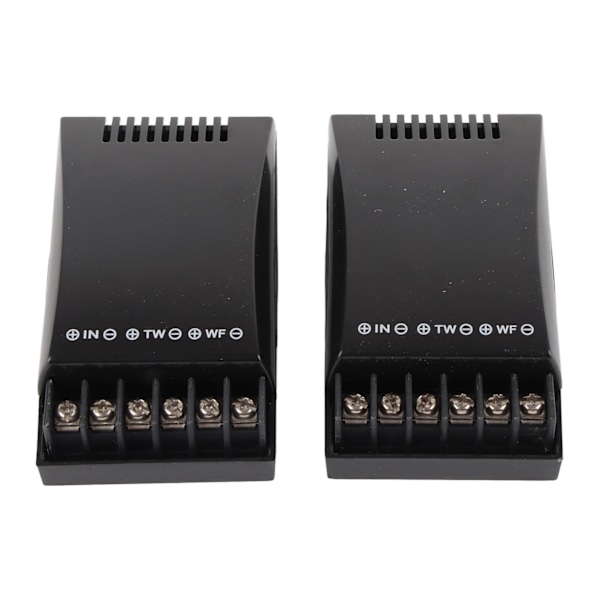 2 stk Bilstereo Crossover 2-veis 100W Utgang 12V Riktig lyd ABS Skall bilhøyttaler Crossover for kjøretøy