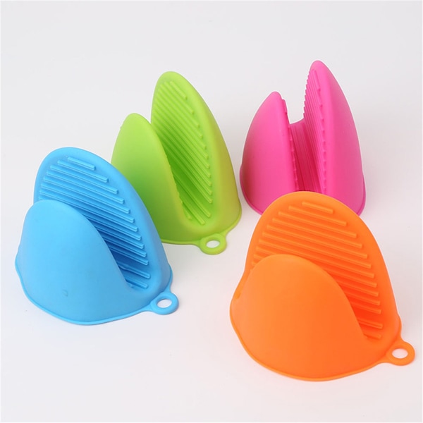 2st Hem Kök Silikon Anti Hot Anti Slip Handskar Bakugn Mikrovågsugn Värmeisolerade fingerhandskar