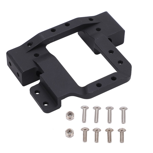 Metall främre stötfångarfästen Servo omplaceringsfäste för Redcat GEN8 1/10 RC Crawler Bildelar Svart