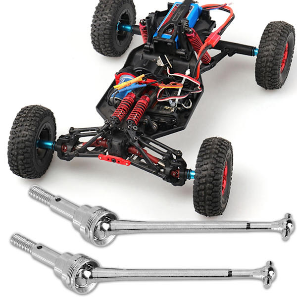 2 stk. foraksel for WLtoys 1/12 12423 RC-biltilbehør (Sølv0090S)