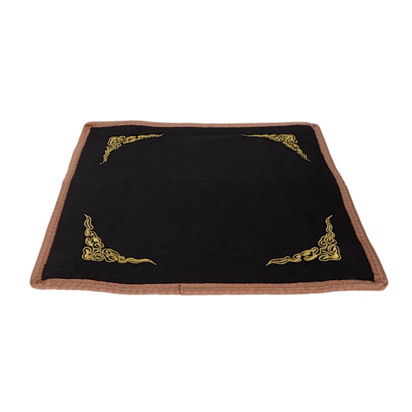 Smykke Duk Firkantet Broderi Sort og Hvid Dobbeltsidet Fløjl Duk Til Armbånd Jade Display