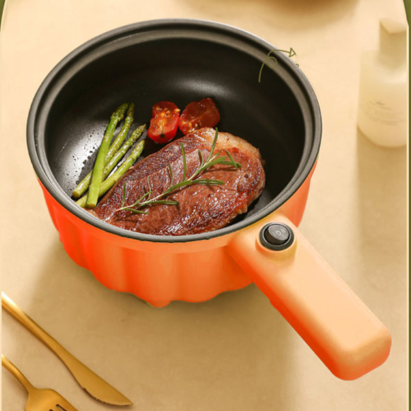 Sähköinen Hot Pot pitkällä kahvalla Mini Tarttumaton Multifunktionaalinen Sähköliesi Koti- ja Toimistokäyttöön CN-pistoke 220V