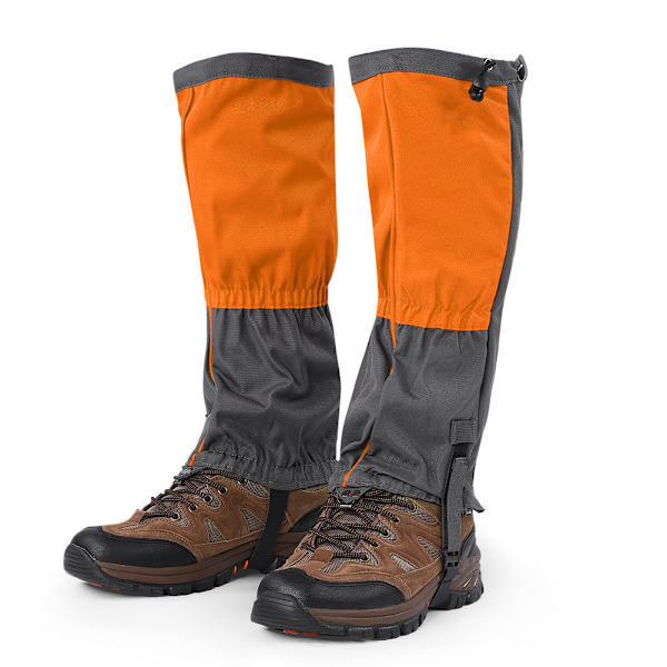 1 Par Udendørs Vandtætte Sport Klatring Vandreture Leggings Gamascher Sko Støvlebeskyttelse Orange
