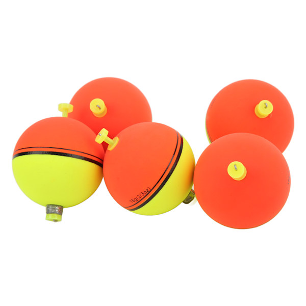 5 stk EVA Skum Fiskeflyte Fiskebobber Runde Flyte Fiske Driv for Ferskvann Saltvann 18g/0.63oz