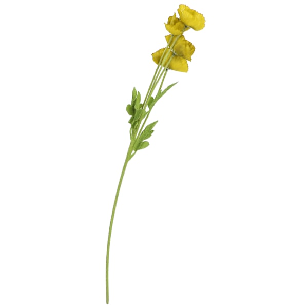 Konstgjord blomma Dekorativ naturtrogen Elegant look Fake blomma för hem vardagsrum bröllop gul