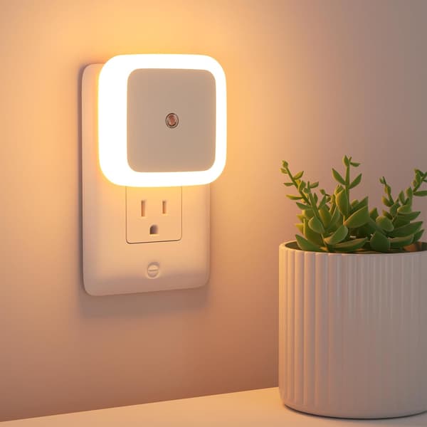 Night Light Wall Socket 4-Pack, Dusk to Dawn Night Light LED Night Light for Kids Room, Bathroom, Hallway