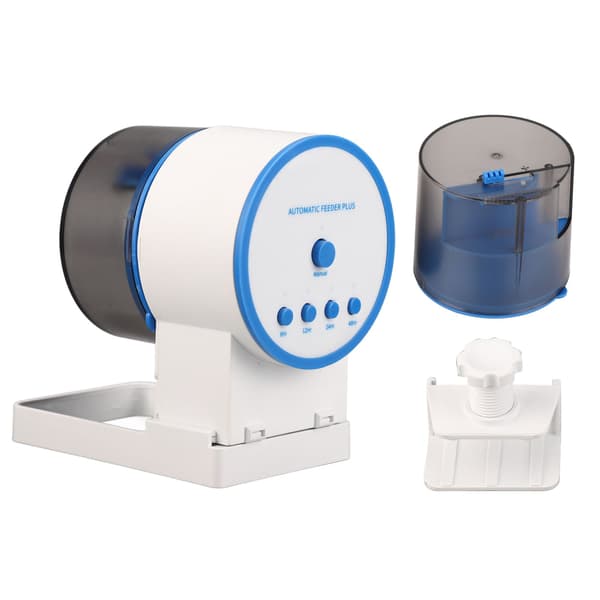 Automatisk fiskefoderdispenser Batteridrevet Justerbar timing Intelligent fiskefoder til akvarier