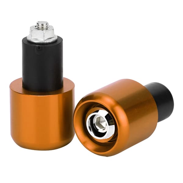 2 st MC-modifieringstillbehör Styrändpluggar för 22 mm styre (Guld)