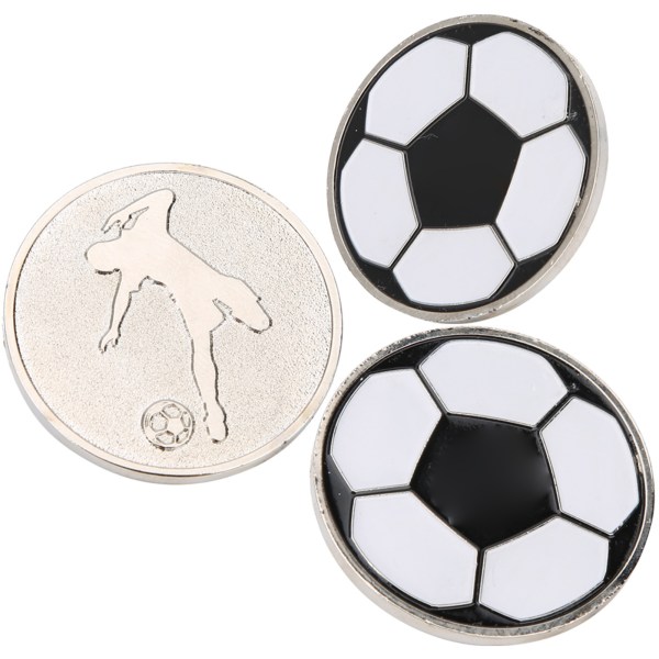 3st Bärbar fotbollsträningsmatch Domare Flip Coin Fotboll Pick Side Toss Coin Tool