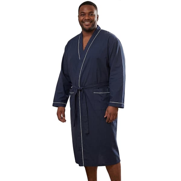 Let, stor og lang badekåbe Kompatibel med mænd Navy 3XL